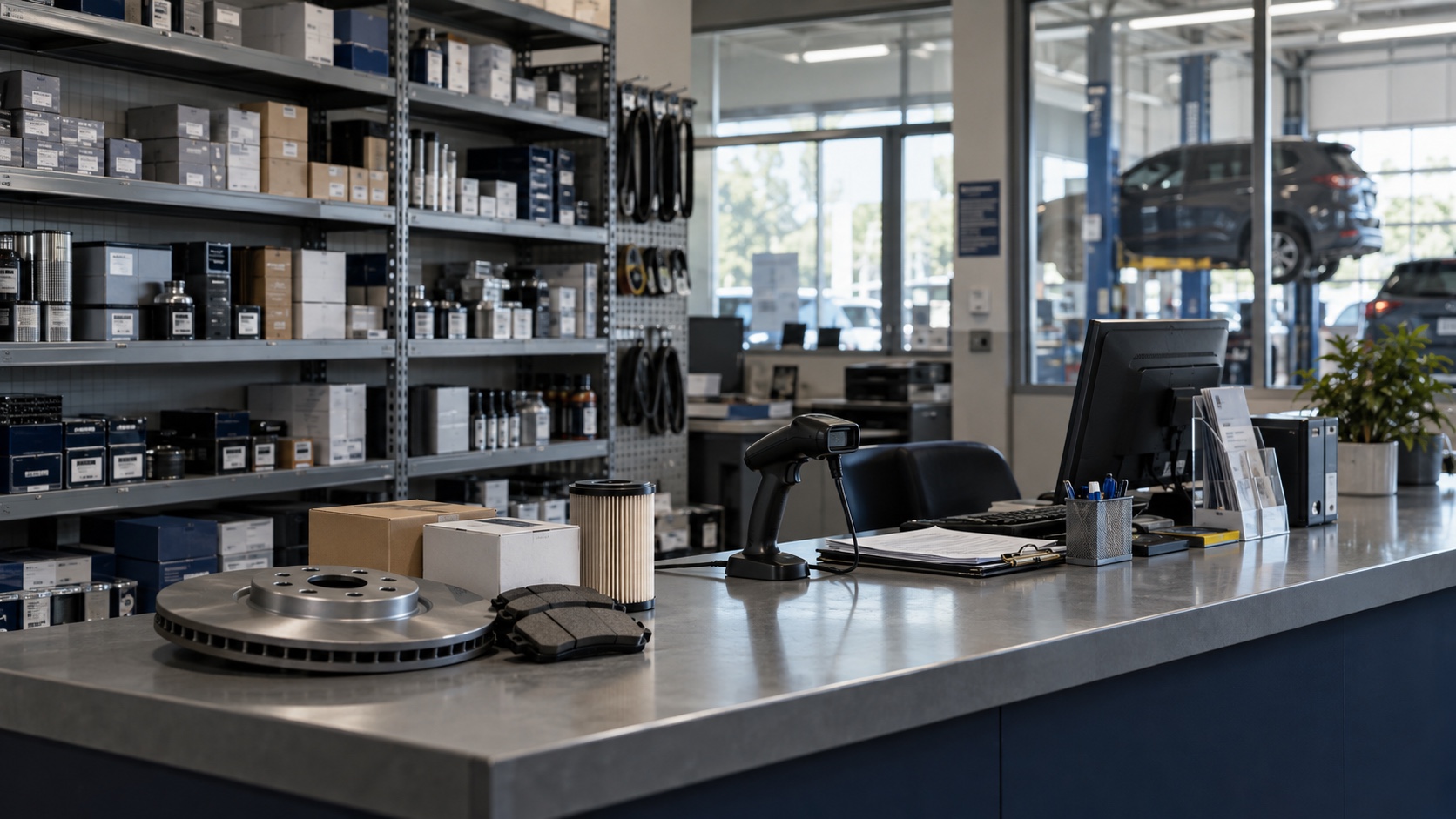 Connected inventory and parts search workspace
