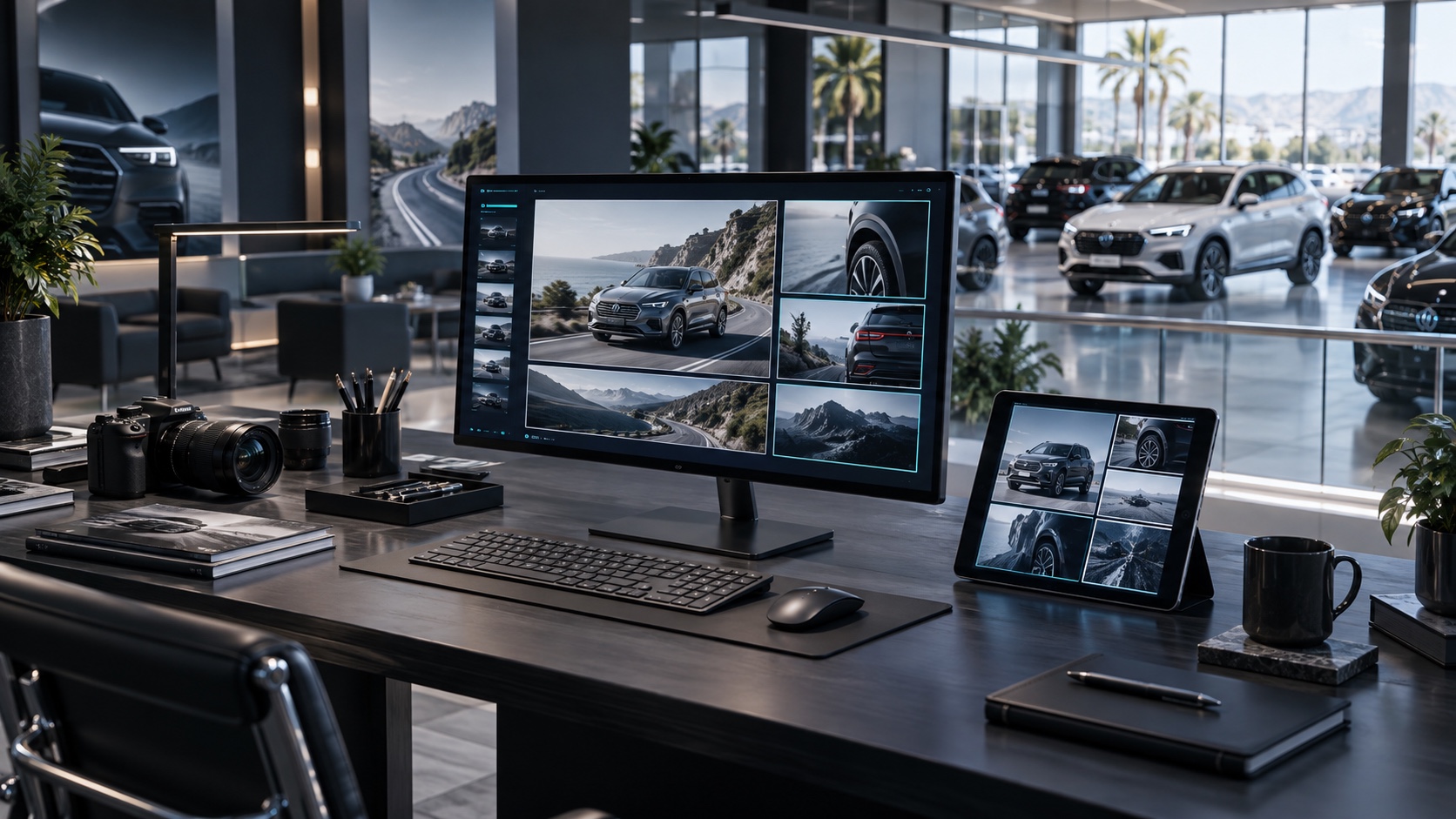 Dealership social media creative workspace