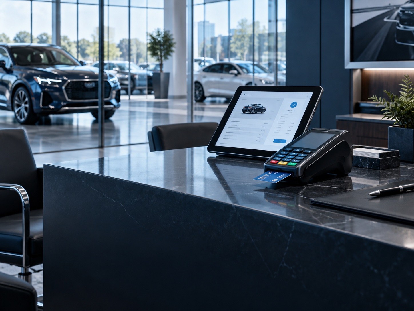Dealership finance and payment workspace