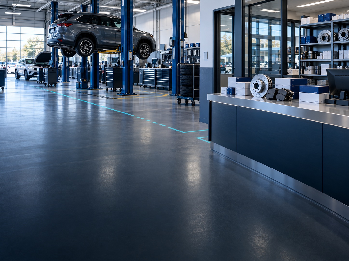 Modern dealership service operation